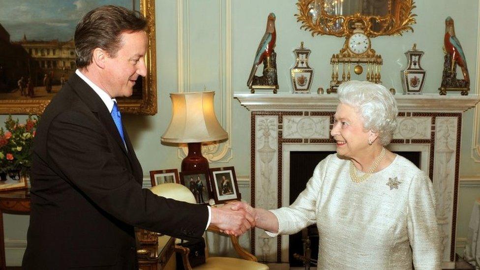 David Cameron and the Queen