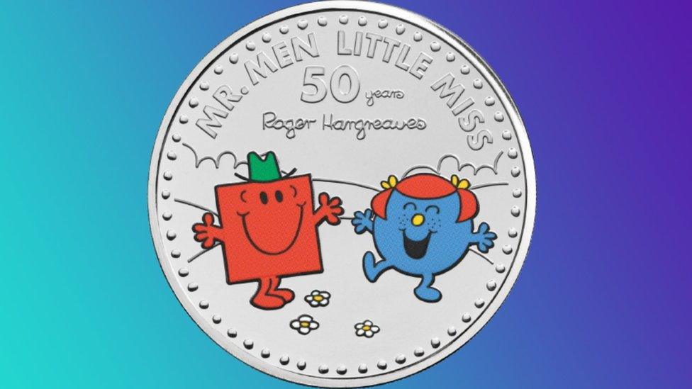 Mr Men and Little Miss coin