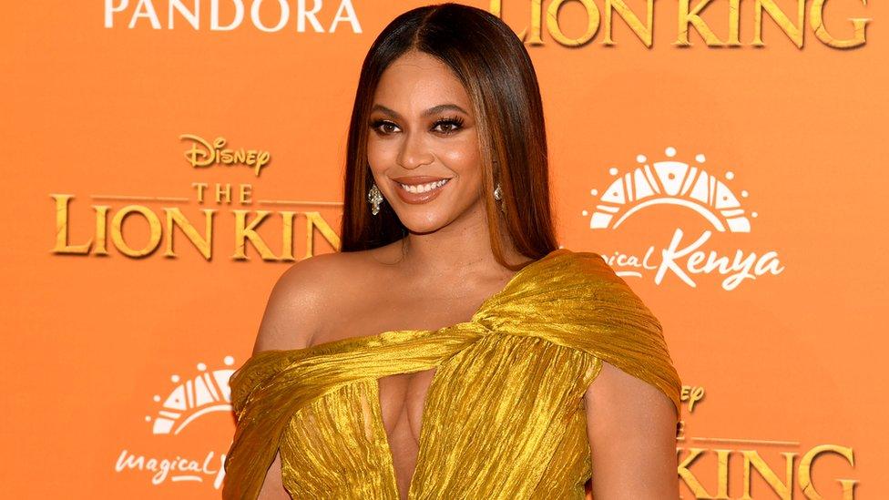 Beyonce attends the London premiere earlier this month