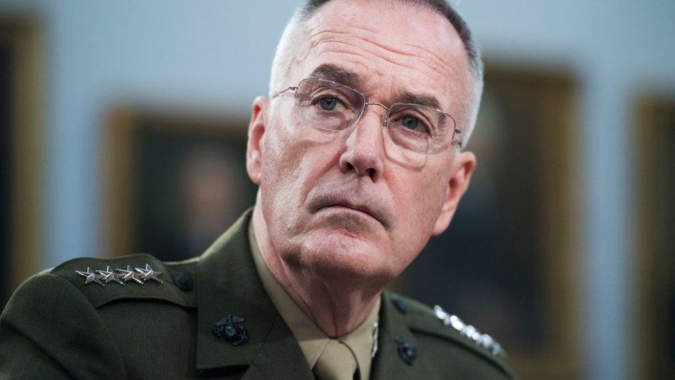 General Dunford reportedly urged Trump to be cautious about strikes against Iran