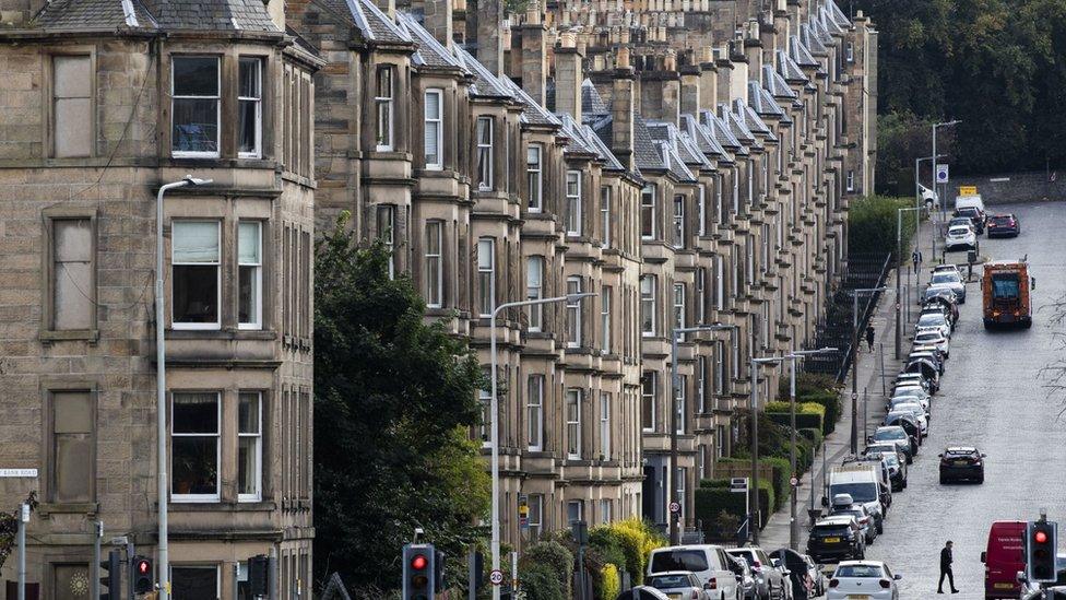 Tenement flats in Edinburgh