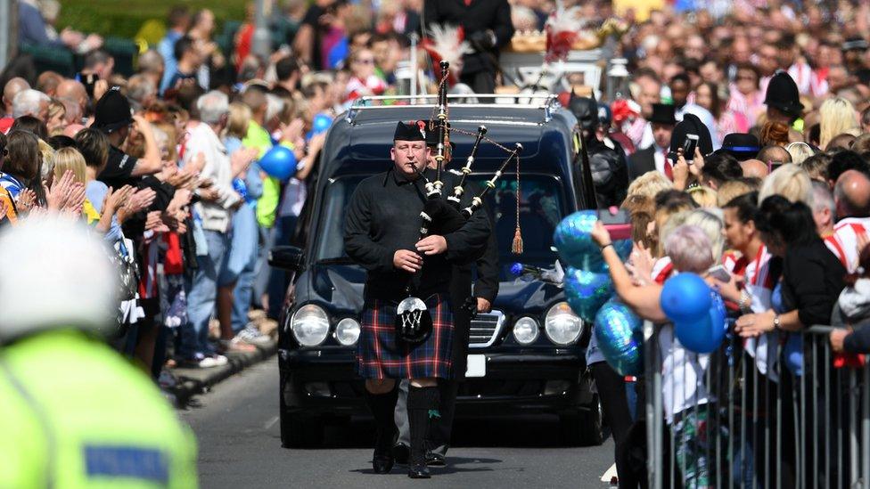 Bradley Lowery's funeral cortege