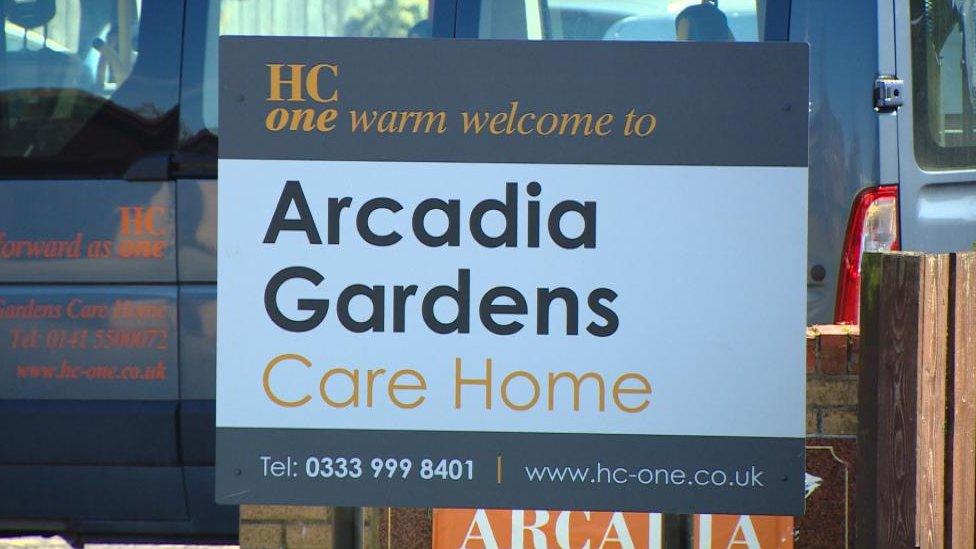 Care home sign