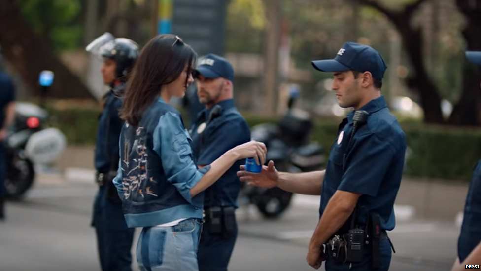 Kendall's pepsi advert