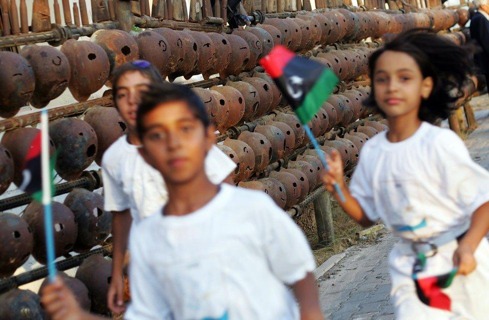 Children play in Misrata