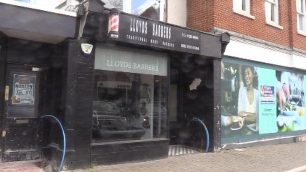 Lloyds Barbers in Crawley high street