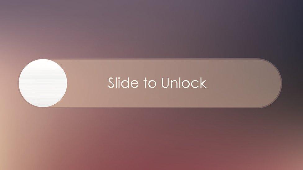 slide to unlock on phone.