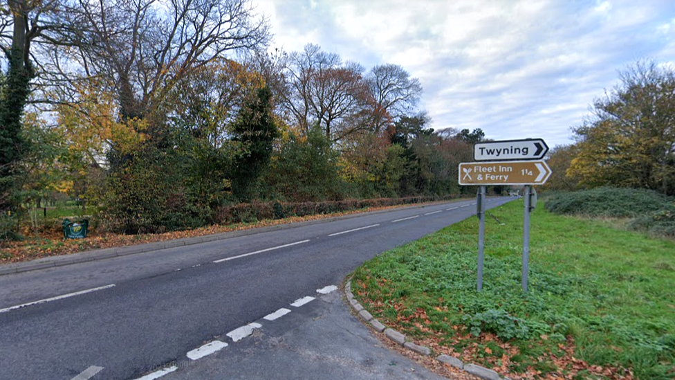 The A38 near Twyning in Gloucestershire