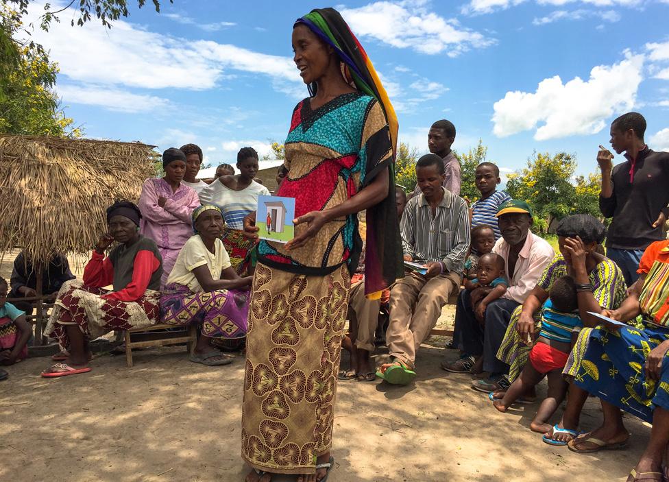 Bawili Amisi is the president of the Mwandiga Trois Community Health Club, which trains villagers to train each other in health and hygiene