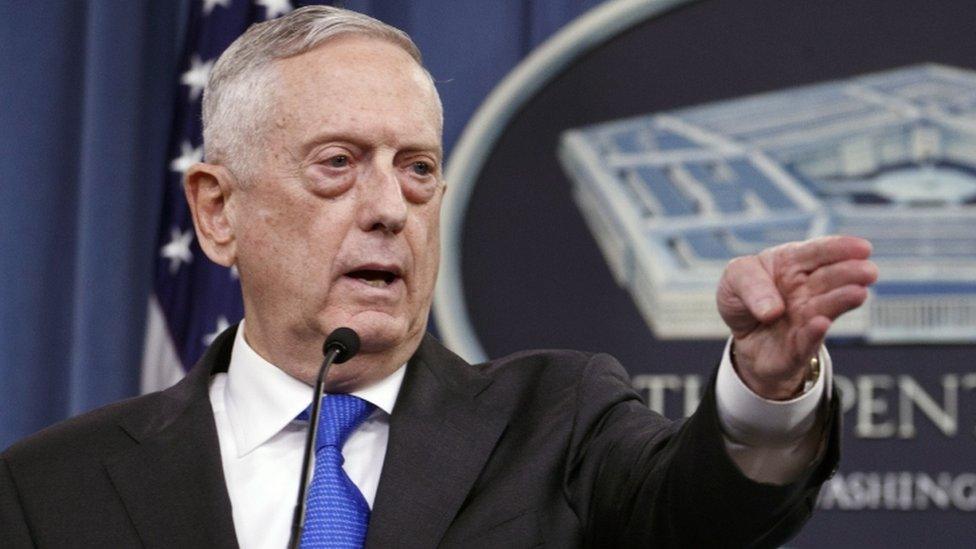 US Defence Secretary Jim Mattis