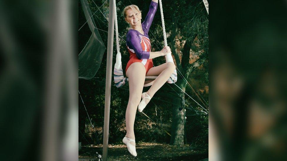 Betty Goedhart, the oldest trapeze artist