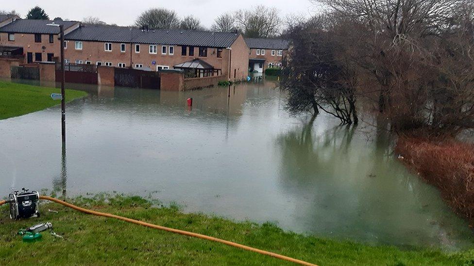 Flooding in Milton Keynes.