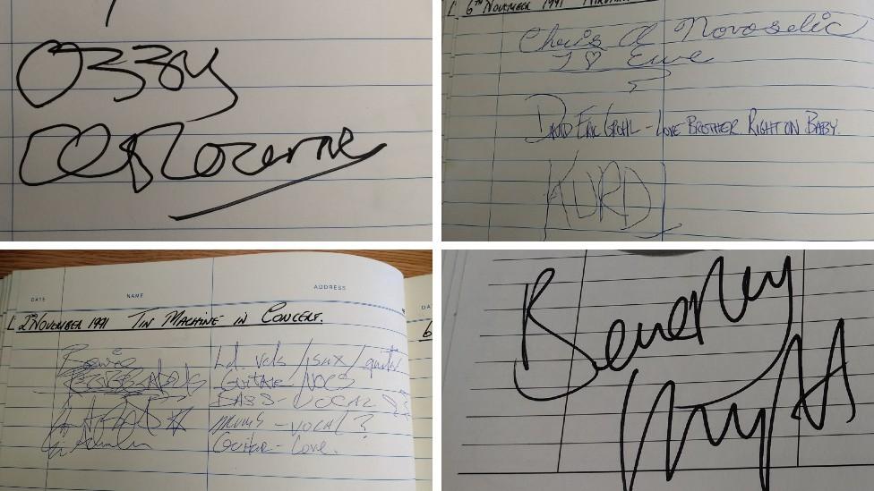 Signatures in book