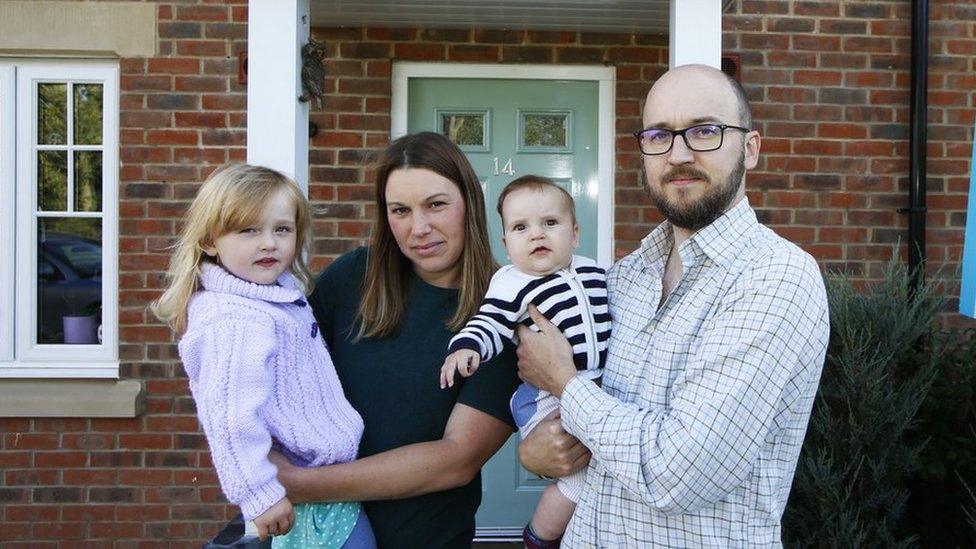 Peter Kirby, Jen Tweedle and their two children