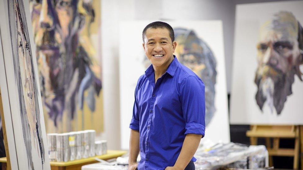 Anh Do at his painting studio in inner Sydney