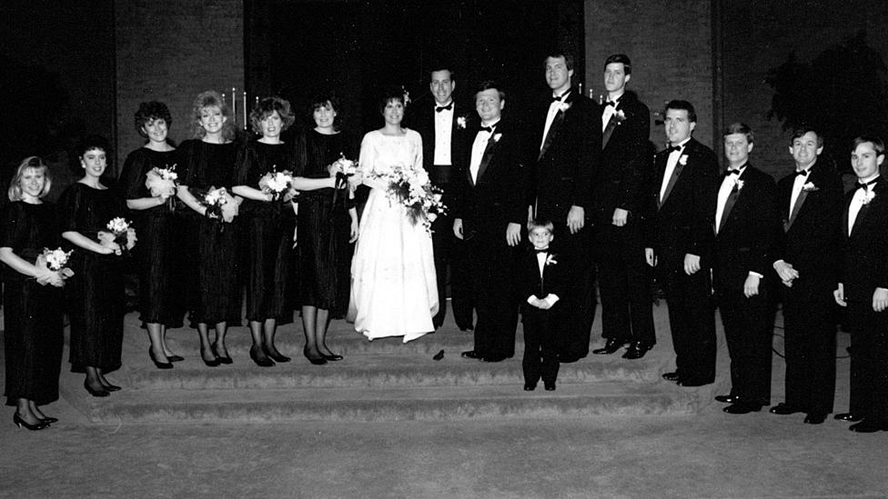 Sheila's wedding in 1988