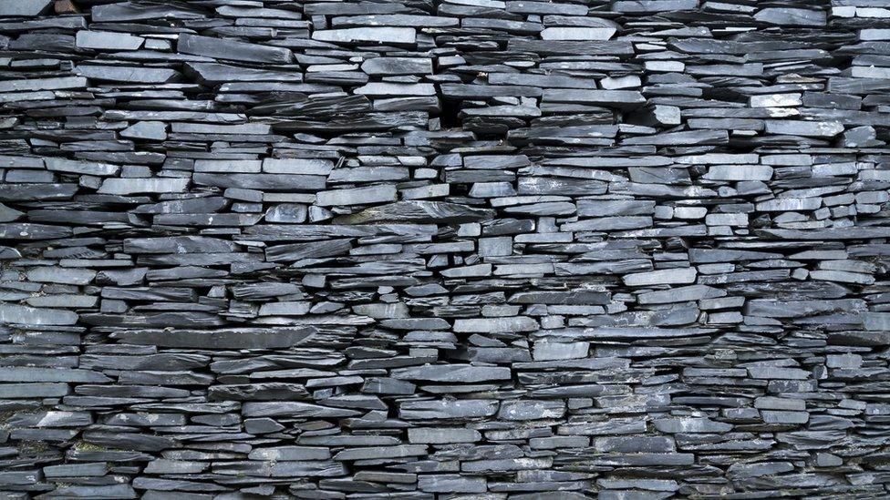 A Slate wall