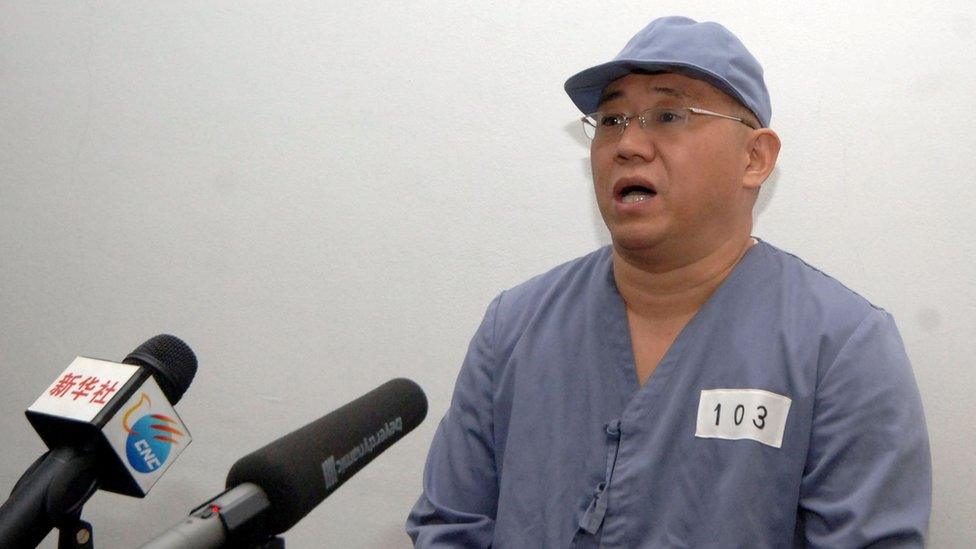 Kenneth Bae, a Korean-American Christian missionary who has been detained in North Korea for more than a year, appears before a limited number of media outlets in Pyongyang in this undated photo released by North Korea"s Korean Central News Agency (KCNA) on January 20, 2014.