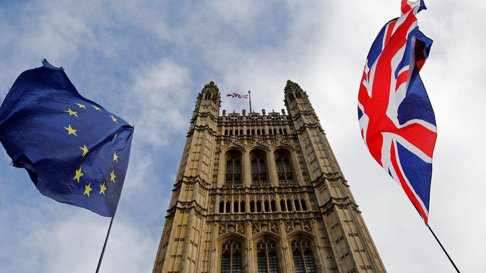 EU and UK flags