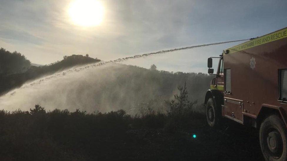 Wareham Forest fire - Saturday