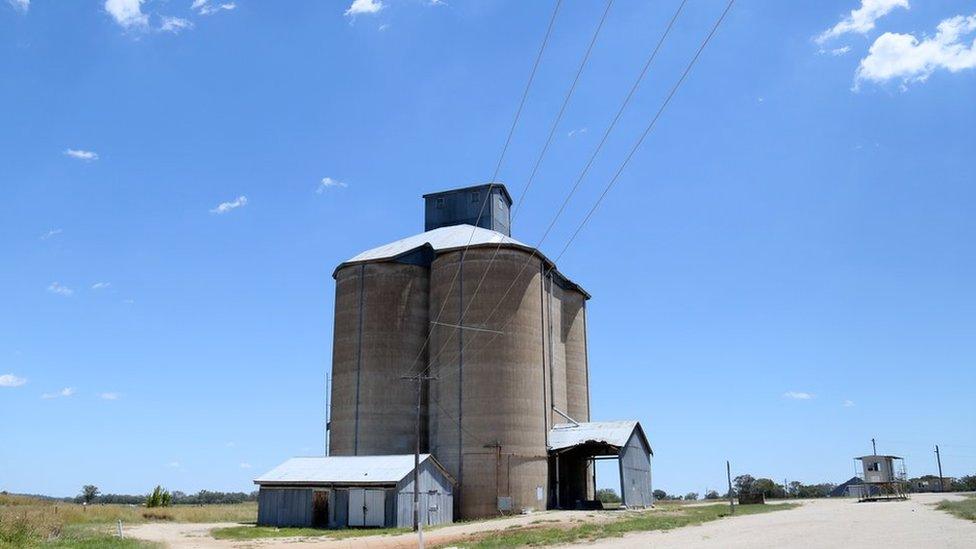 Grain silo in Delungra