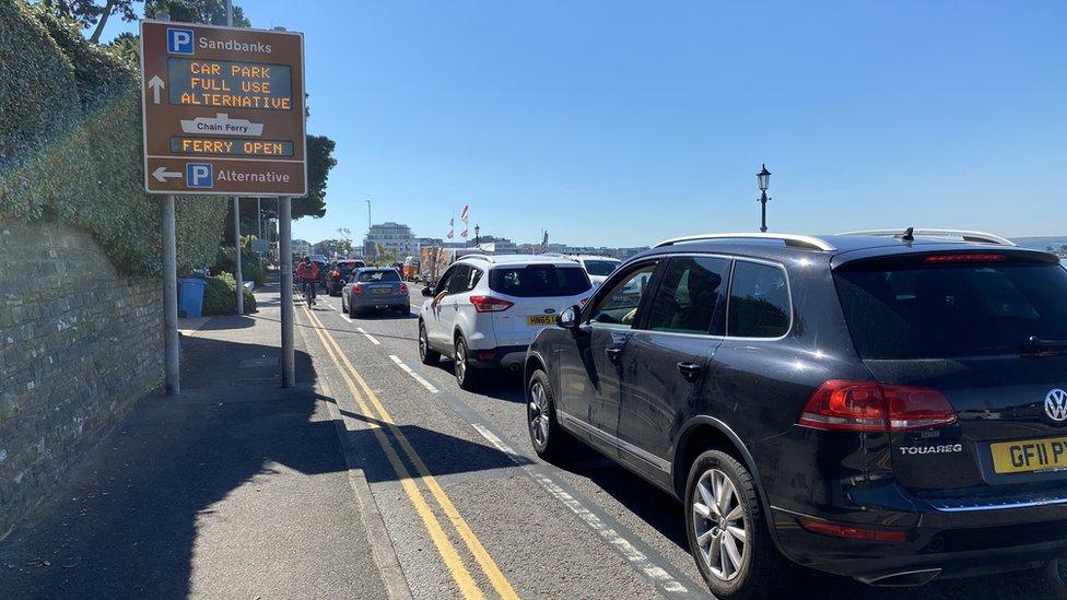 Sandbanks car park full