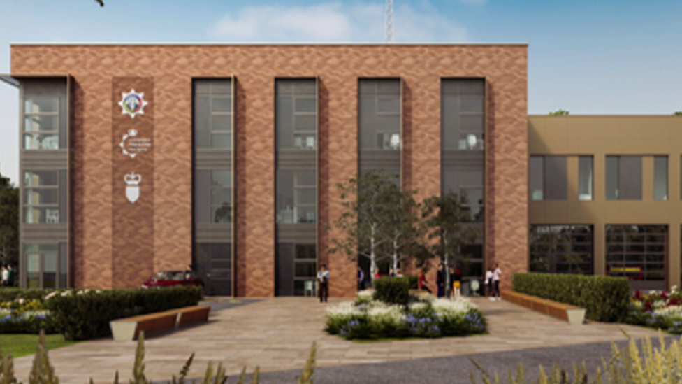 An artist's impression of the police station