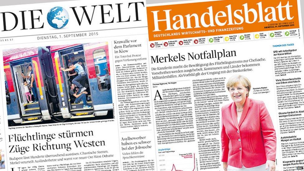 German newspapers Die Welt & Handelsblatt