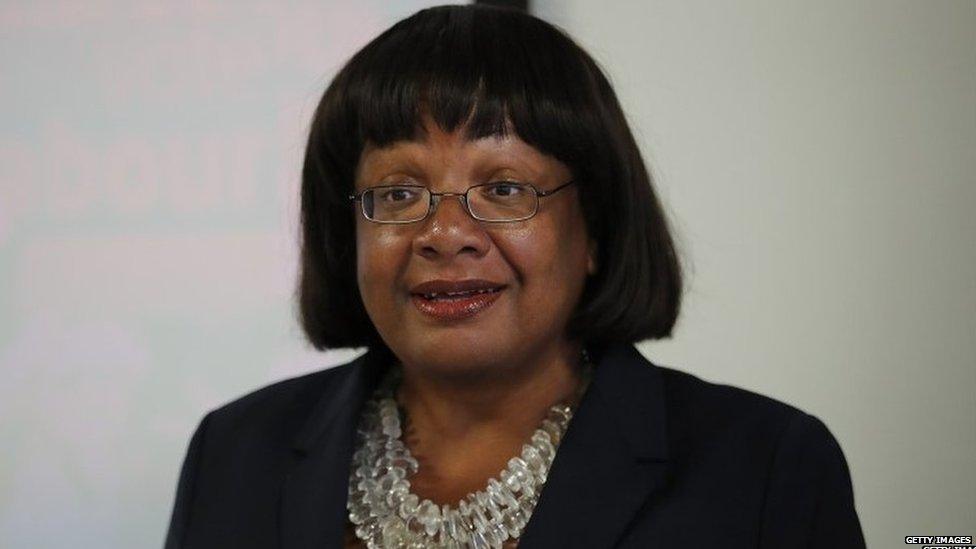 Shadow home secretary Diane Abbott