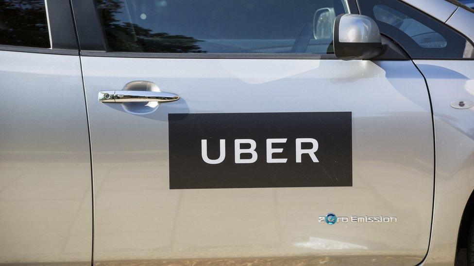 Uber sign