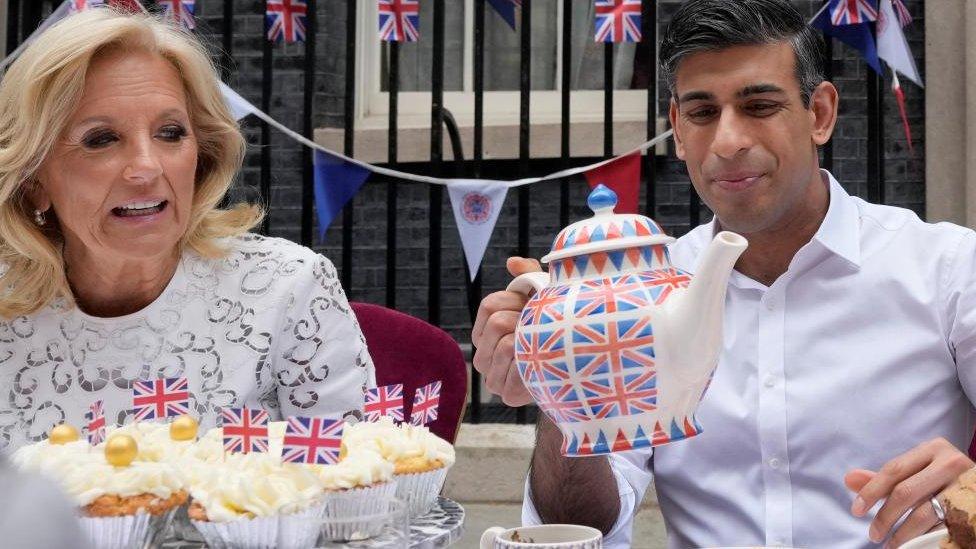 Rishi Sunak and US First Lady Jill Biden