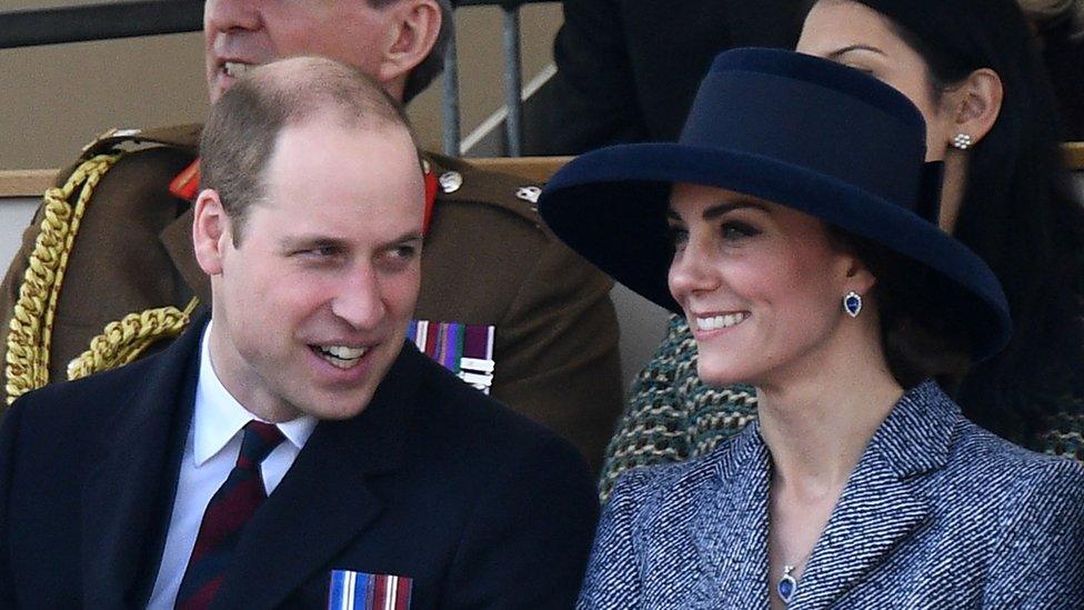 The Duke and Duchess of Cambridge at a Service of Commemoration on Horse Guards Parade on March 9, 2017