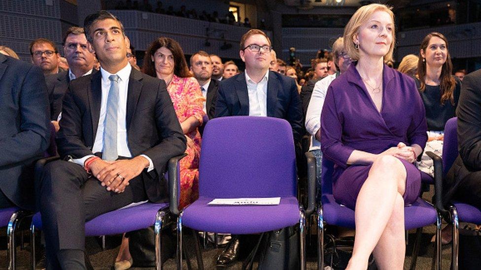 Rishi Sunak and Liz Truss