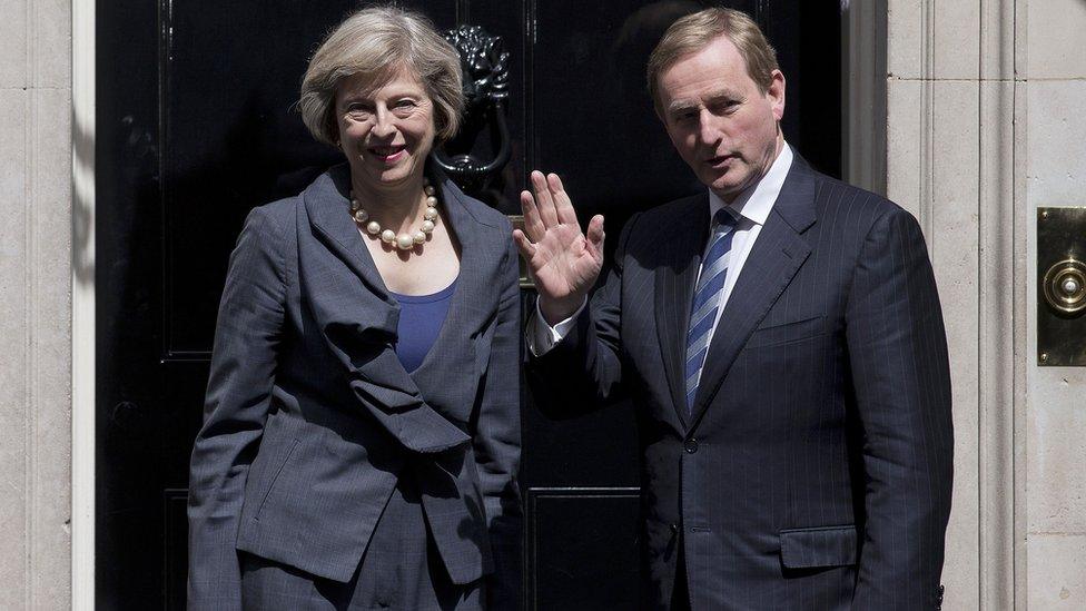 Theresa May and Enda Kenny