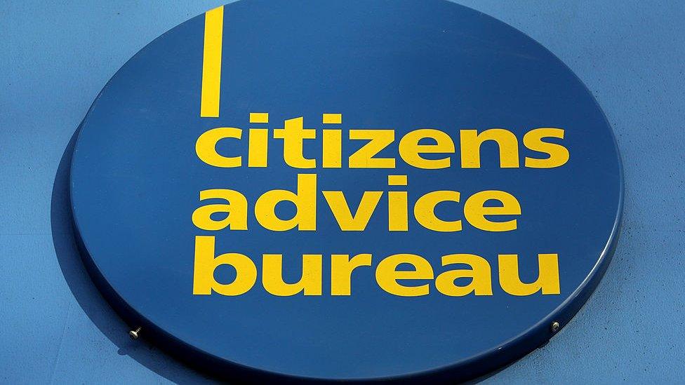 Citizens Advice Bureau sign