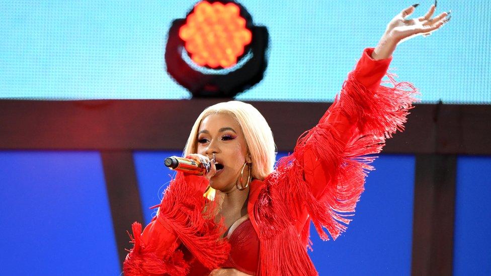 Cardi B performing