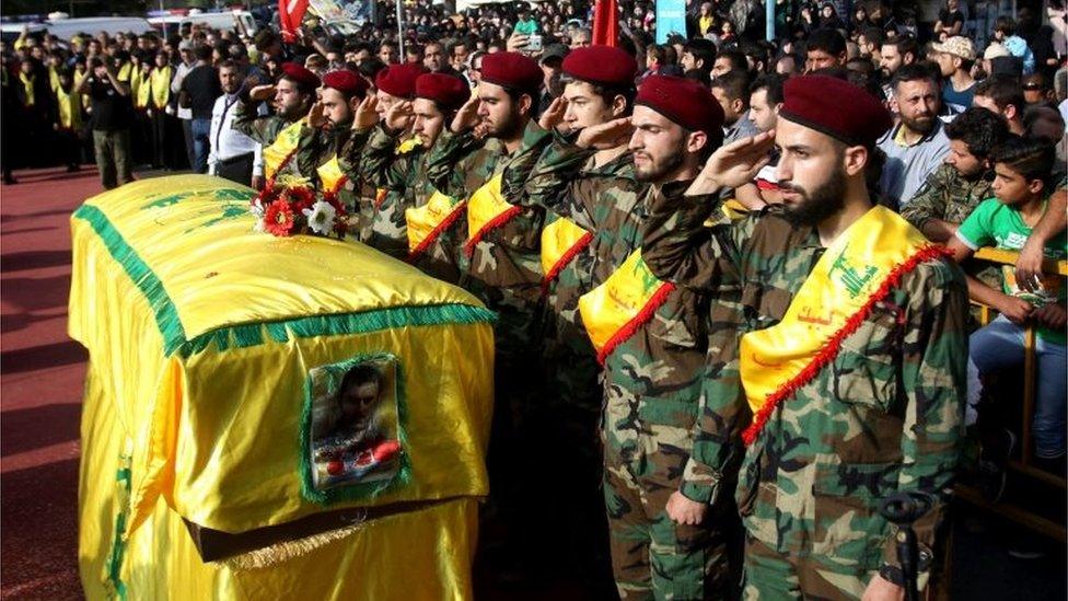 Funeral of Hezbollah fighter killed in Syria (27/06/16)