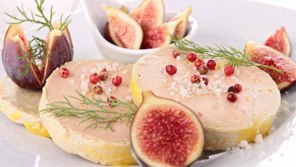 Foie gras picture with figs