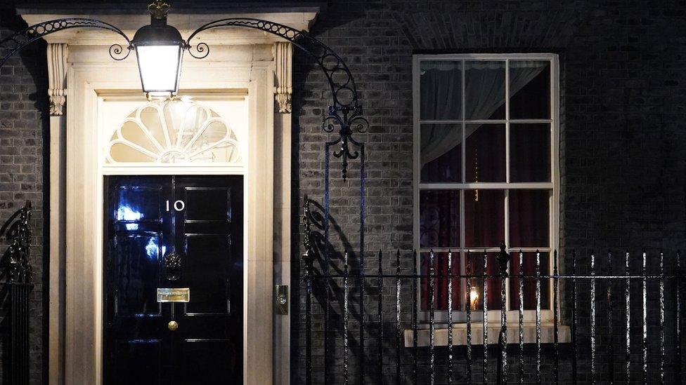 Holocaust Memorial Day candle at Downing Street