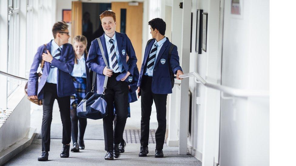 School corridor