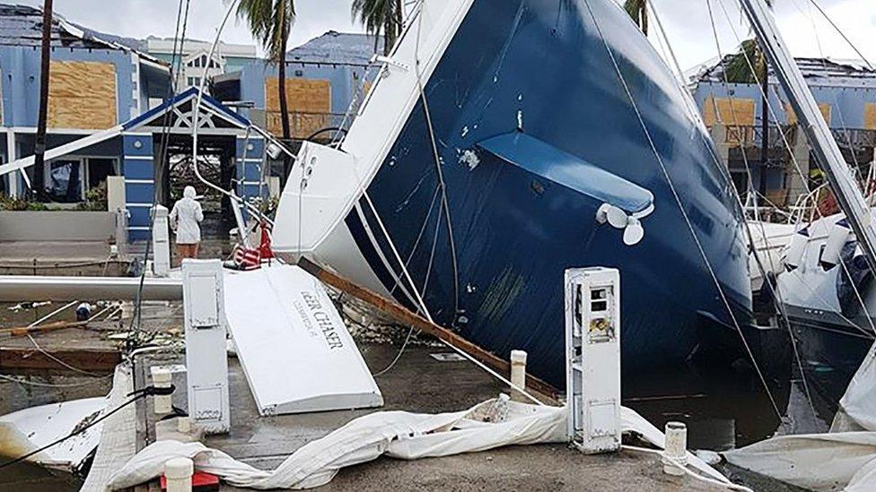 Damage in Tortola