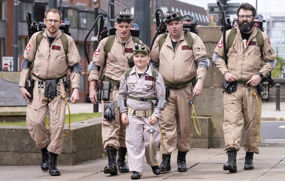 George ghostbusting Make-A-Wish