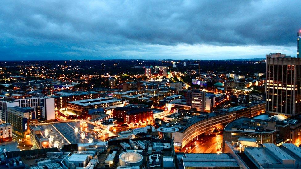 Birmingham city skyline