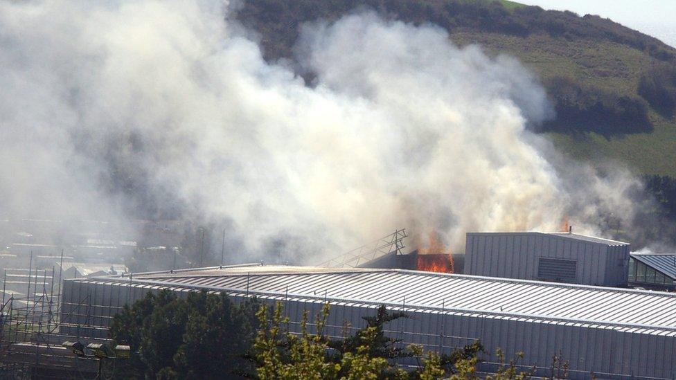 Fire at National Library