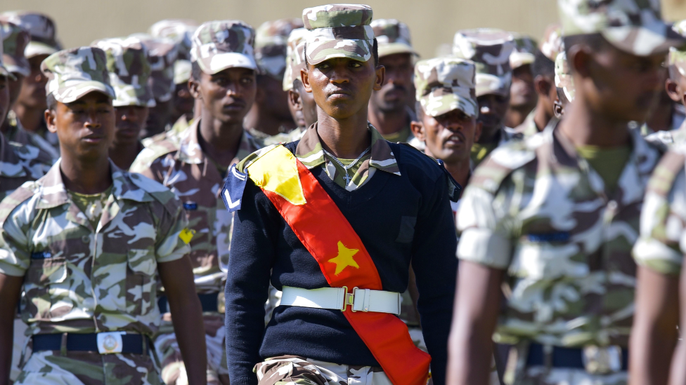 Tigray special forces pictured in February 2020