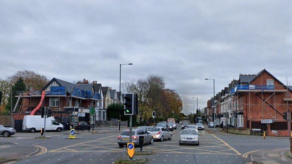 Chester Road junction with Gravelly Lane