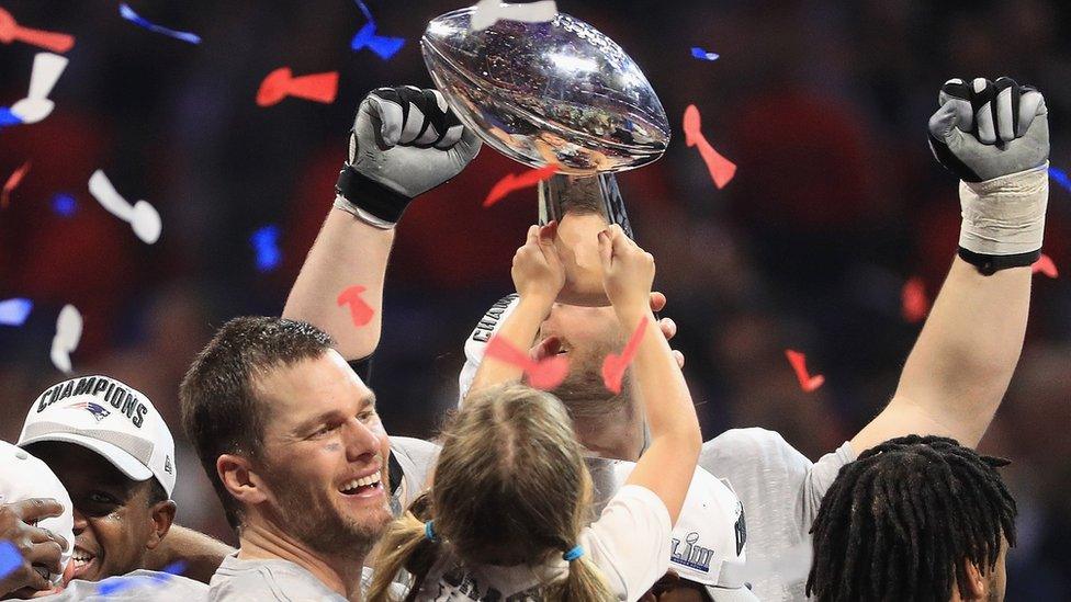 Vince Lombardi Trophy is lifted