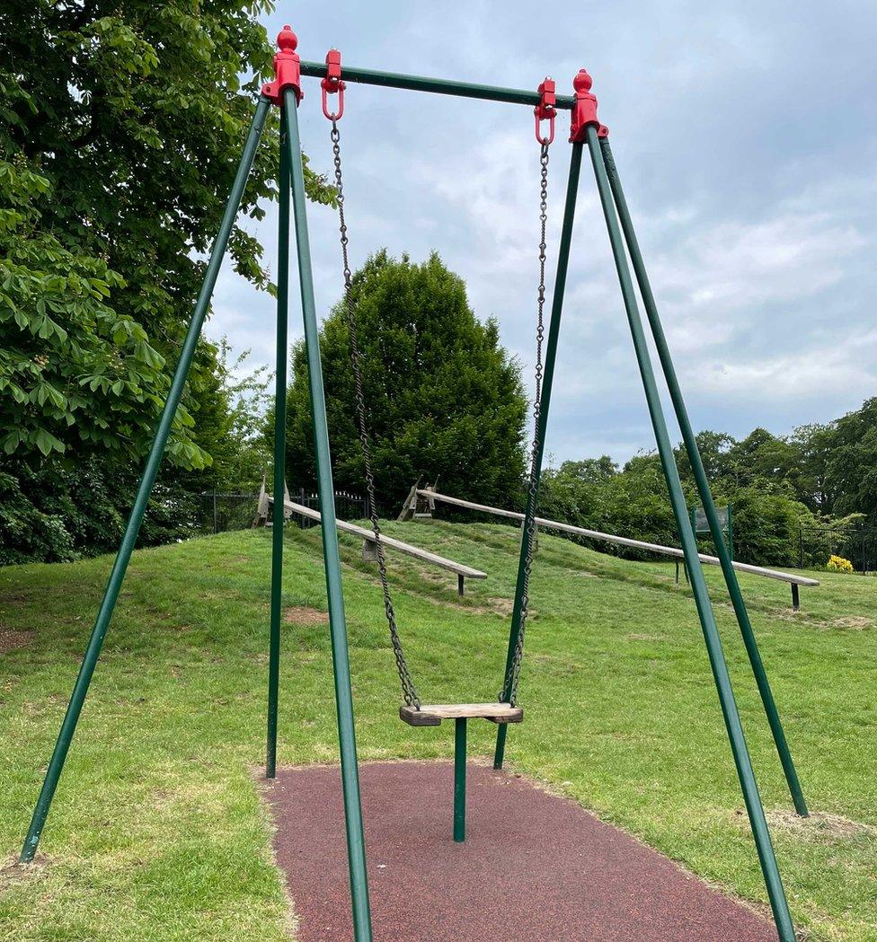 Oldest swing at Wicksteed Park