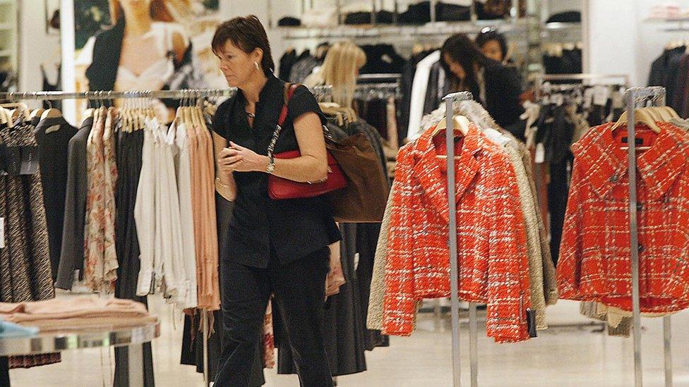 Inside Zara shop in Hong Kong