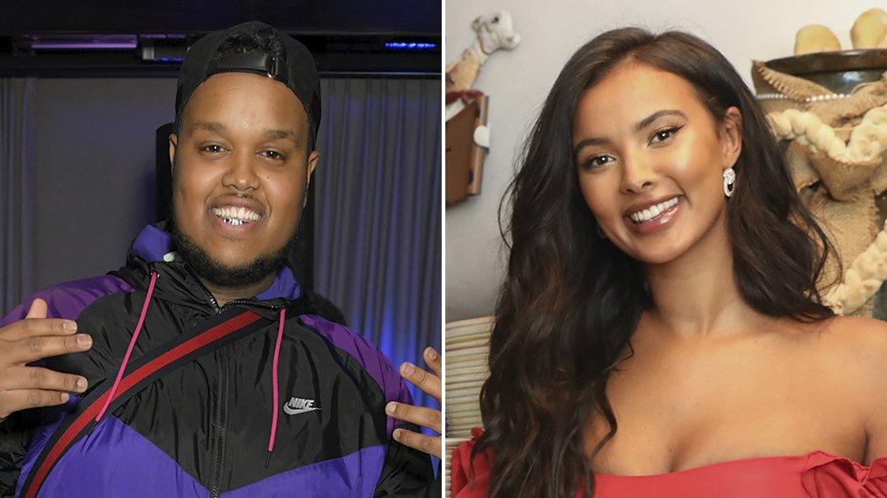 Chunkz and Maya Jama